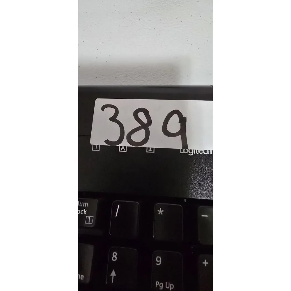 Logitech Deluxe 250 USB Keyboard‎ Black- Tested GOOD